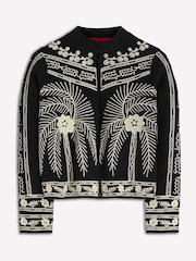 Boden Black Elena Stand Neck Jacket - Image 6 of 7