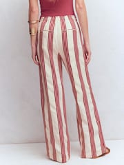 Boden Pink Islington Linen Trousers - Image 3 of 8