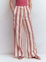 Boden Pink Islington Linen Trousers - Image 4 of 8