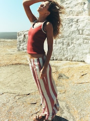 Boden Pink Islington Linen Trousers - Image 7 of 8