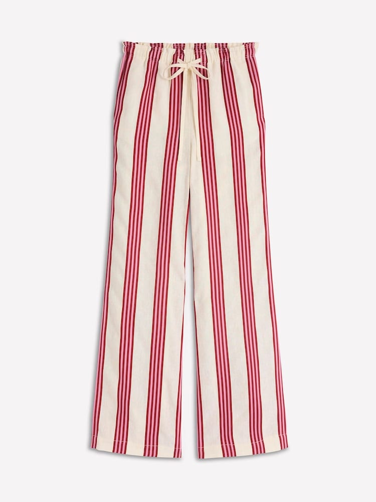 Boden Pink Islington Linen Trousers - Image 8 of 8
