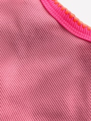 Boden Pink Crochet Trim Ribbed Vest - Image 3 of 3