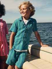 Boden Green Double Cloth Shorts - Image 1 of 4