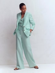 Boden Blue Belgravia Linen Trousers - Image 1 of 5