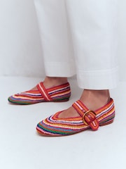 Boden Multi Kylie Flat Buckle Mary Janes Shoes - Image 1 of 5