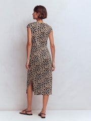 Boden Pink Delilah Twist Midi Dress - Image 3 of 6
