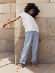 Boden Blue Double Cloth Summer Trousers - Image 1 of 5