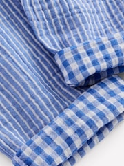 Boden Blue Double Cloth Summer Trousers - Image 5 of 5