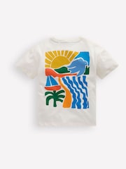 Boden Cream Front & Back Graphic T-shirt - Image 2 of 3