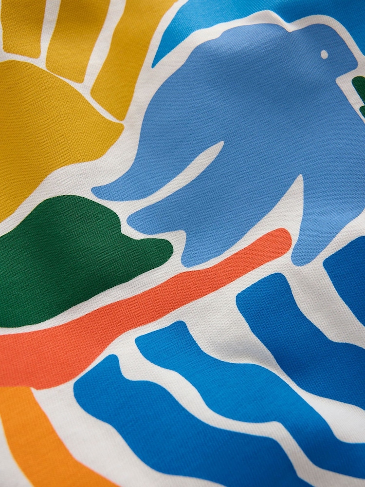 Boden Cream Front & Back Graphic T-shirt - Image 3 of 3