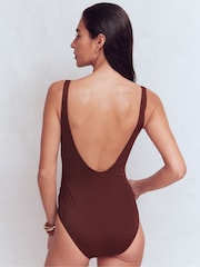 Boden Brown Cross Wrap Swimsuit - Image 4 of 8