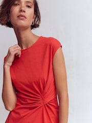 Boden Red Delilah Twist Short Dress - Image 2 of 6