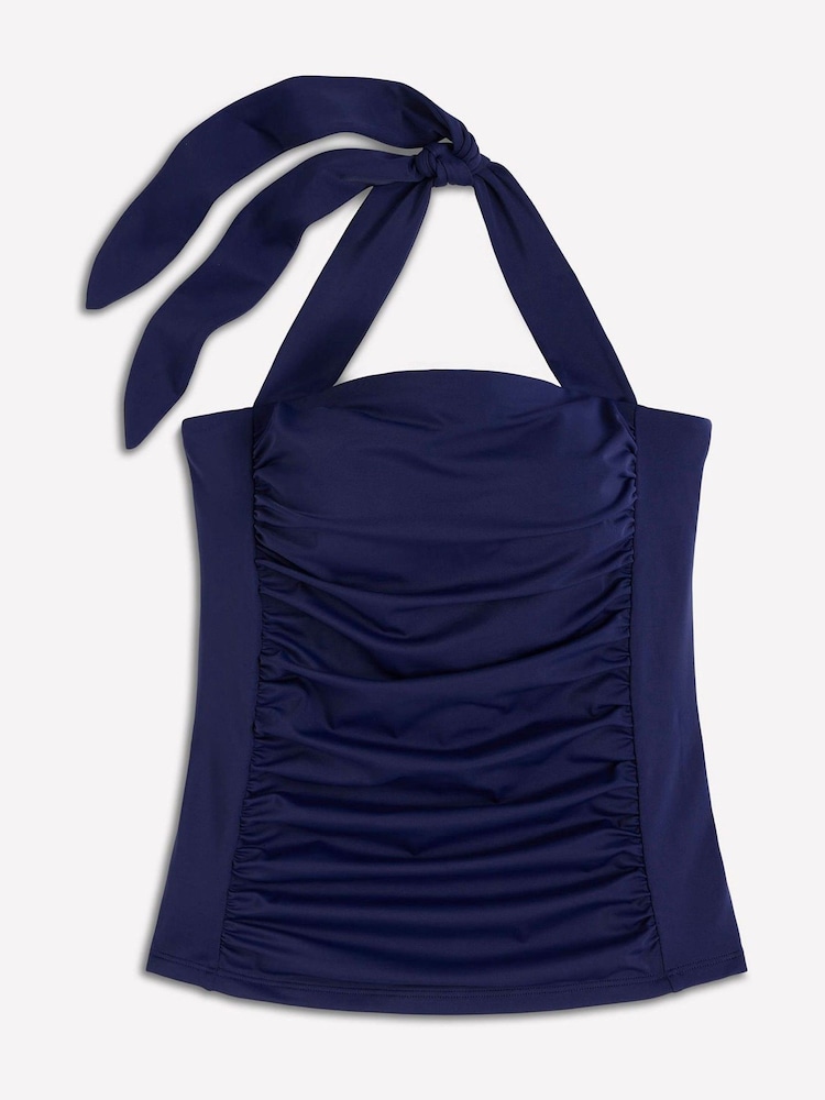 כחול  - Boden טנקיני בעיטור כיווצים, דגם Kythira - תמונה 1 מתוך 2