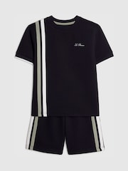 River Island Smart Textured T-paita ja shortsit -setti - Kuva 3 / 5