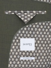 Skopes Green Rozario Tailored Fit Suit Jacket - Image 8 of 8