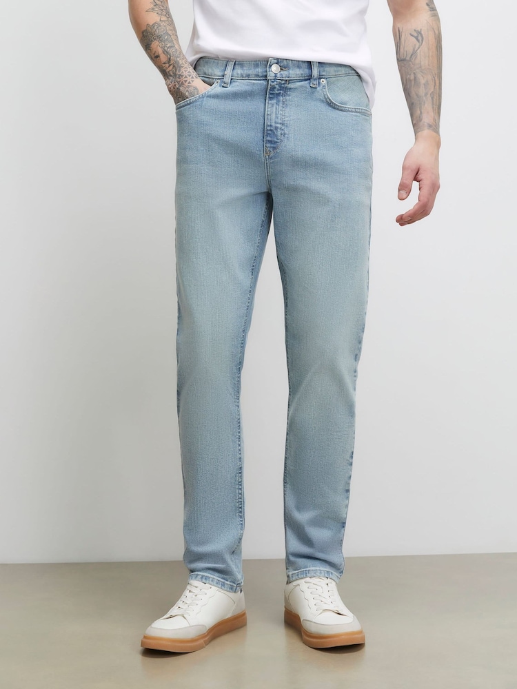 River Island Blue Slim Fit Light Wash Jeans - Image 1 of 4