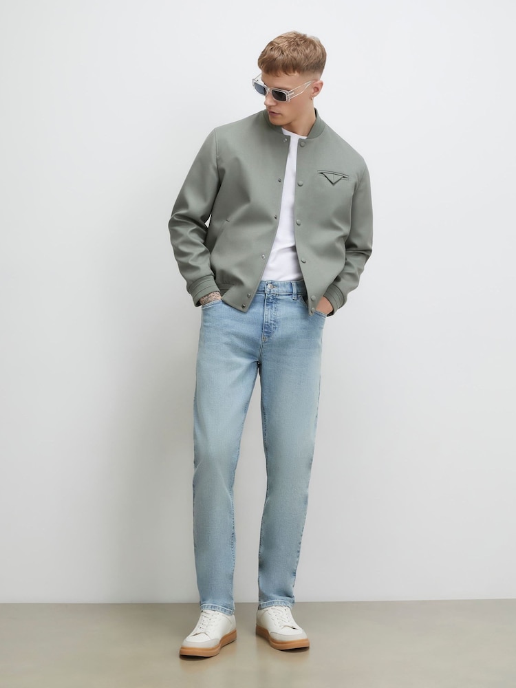 River Island Blue Slim Fit Light Wash Jeans - Image 2 of 4