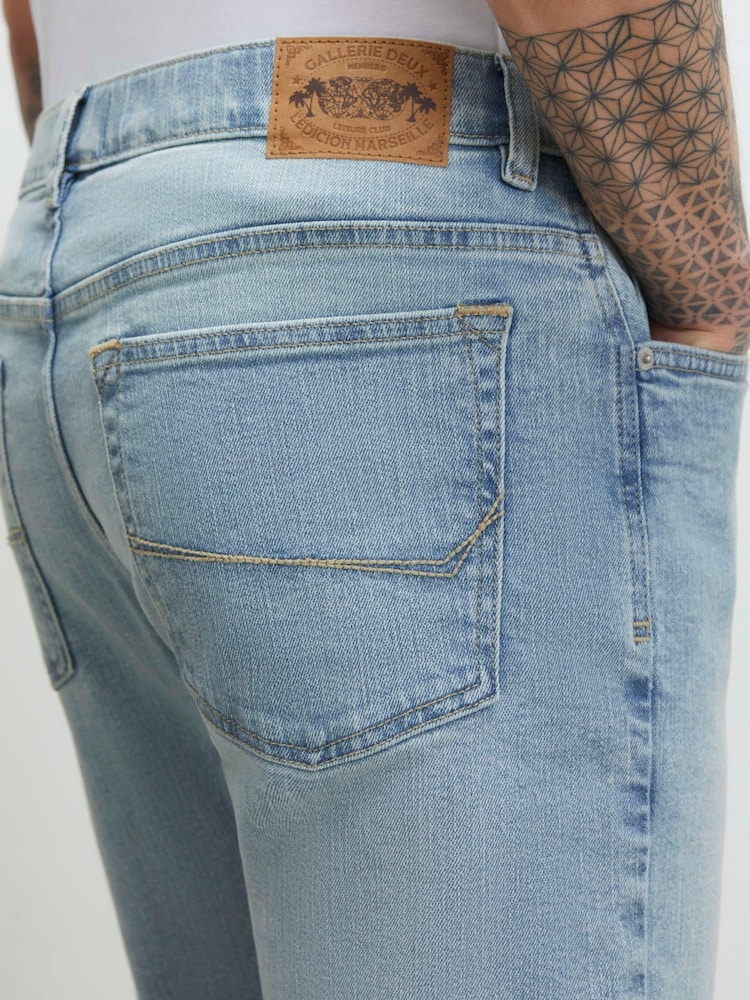 River Island Blue Slim Fit Light Wash Jeans - Image 4 of 4