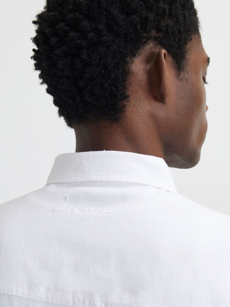 Camisa de lino de Corte estándar de River Island - Imagen 4 de 4