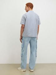River Island Loose Fit Denim Cargo Jeans - Imagen 3 de 4