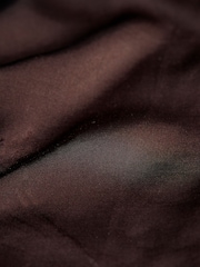 AIYLA Chocolate Brown Premium Satin Trousers - Image 9 of 9