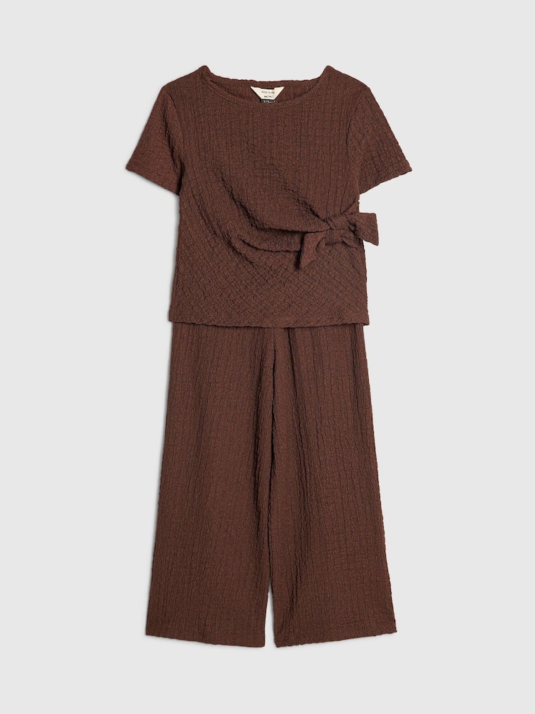 River Island Textured Top & Wide Leg Trousers Set - Imagen 5 de 5