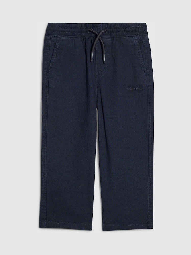 River Island Blue Regular Fit Pull On Trousers - Image 1 of 4