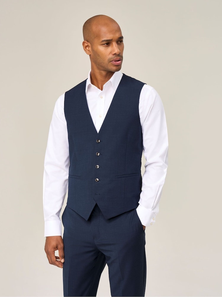Skopes Blue Rozario Suit Waistcoat - Image 1 of 4