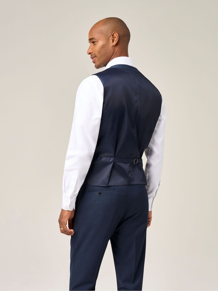 Skopes Blue Rozario Suit Waistcoat - Image 2 of 4