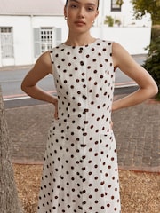 Hobbs Brown Carmen Dress - Image 2 of 9