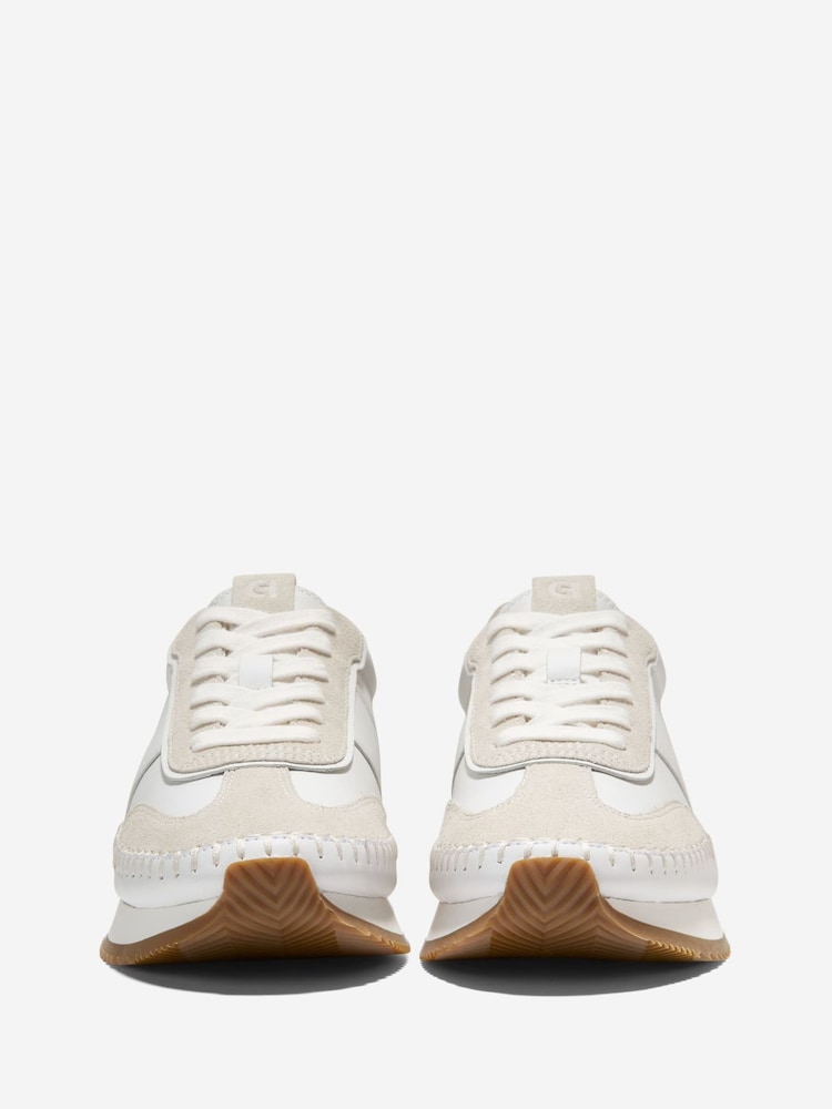 Cole Haan White Grandpro Premier Runner Trainer - Image 2 of 6
