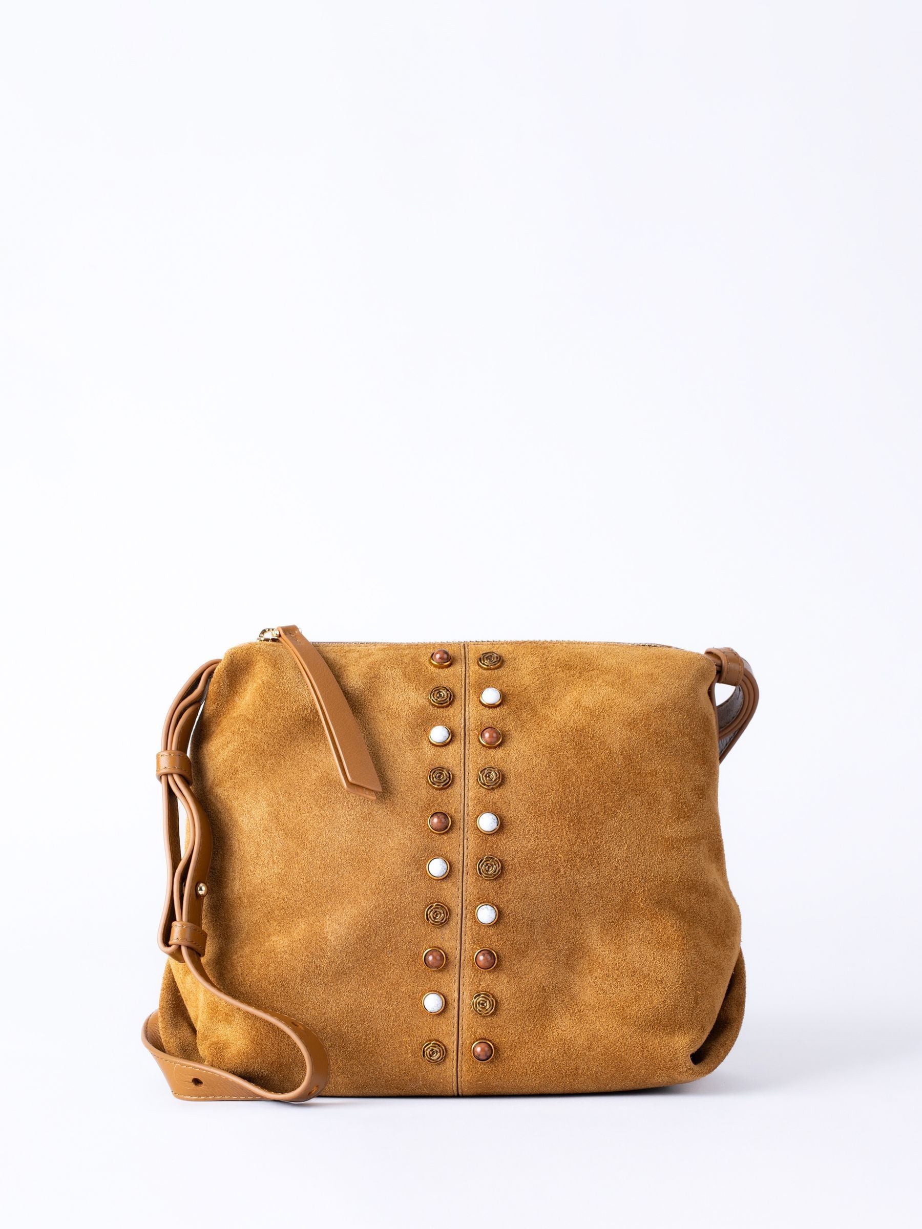 Lakeland Leather Women's Tan 'Buttermere' Suede Cross Body Bag In - Image 2