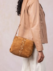 Lakeland Leather Light Brown Buttermere Cross-Body Bag - Image 7 of 8