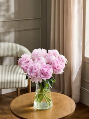 Pink Peonies 10 Stem Letterbox Flower Bouquet - Image 1 of 5