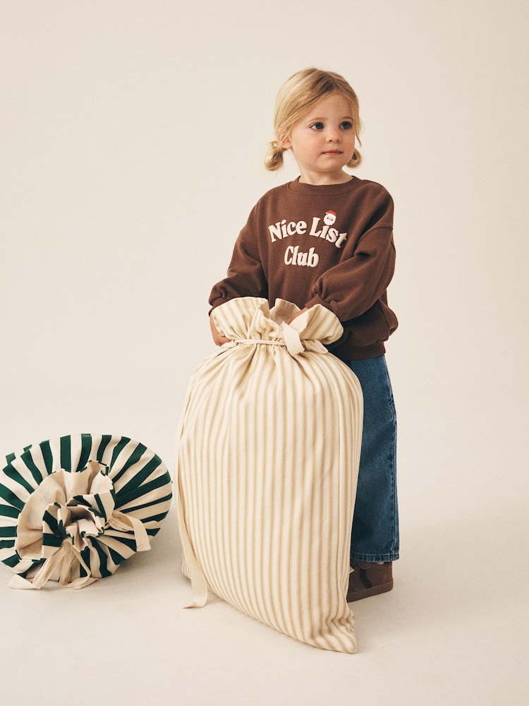 Brown Christmas Slogan Crew Neck Sweatshirt (3mths-7yrs) - Image 2 of 8 Brown Christmas Slogan Crew Neck Sweatshirt (3mths-7yrs) - Image 2 of 8
