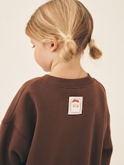 Brown Christmas Slogan Crew Neck Sweatshirt (3mths-7yrs) - Image 3 of 8