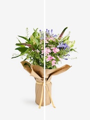 Summer Posy with Veronica and Brodea Fresh Flower Bouquet With Vase - Image 3 of 5