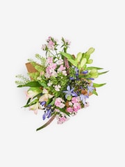 Summer Posy with Veronica and Brodea Fresh Flower Bouquet With Vase - Image 4 of 5