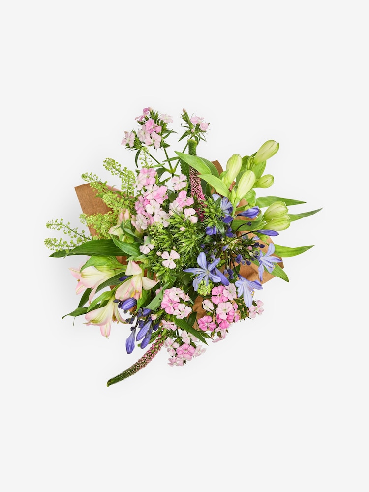 Summer Posy with Veronica and Brodea Flower Bouquet With Vase - Image 4 of 4 Summer Posy with Veronica and Brodea Flower Bouquet With Vase - Image 4 of 4