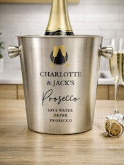 Personalised Personalised Flute Stainless Steel Ice Bucket Gift Set by PMC - Image 1 of 3