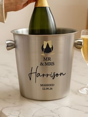 Personalised Personalised Flute Stainless Steel Ice Bucket Gift Set by PMC - Image 3 of 3