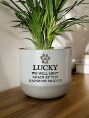 Personalised Personalised Pet Memorial Flecked Plant Pot by PMC - Image 1 of 3