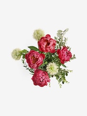 Red Peonies and Allium Flower Bouquet in Gift Bag - Image 4 of 4