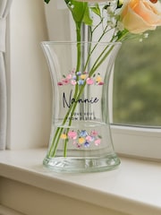 Personalised Personalised Flowers Waisted Vase by PMC - Image 3 of 3