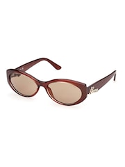 Guess Brown Injected Sunglasses - Image 1 of 8