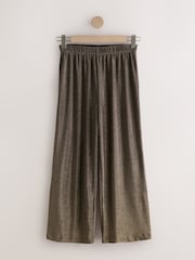 Gold Wide Leg Lurex Trousers - Image 6 of 8