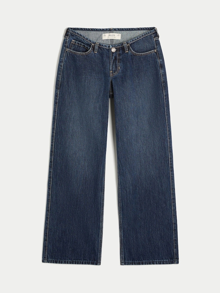 Hollister Blue Ultra Low Rise Baggy Jeans - Image 3 of 3