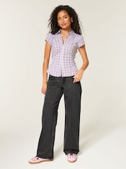Hollister Black Low Rise Baggy Jeans - Image 2 of 4