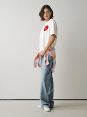Little Bird by Jools Oliver White Boxy T-Shirt - Image 2 of 4
