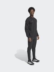adidas Black Tiro Travel Crew Neck Sweatshirt - Image 4 of 7